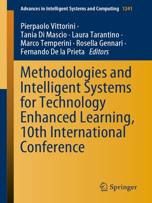 cover image of Methodologies and Intelligent Systems for Technology Enhanced Learning, 10th International Conference